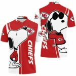 Kansas City Chiefs Snoopy Lover 3D Printed Polo Shirt Model a21215