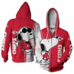Kansas City Chiefs Snoopy Lover 3D t shirt hoodie full print hoodie 3D 3D Shirt Up Size To S-5XL For Men, Women