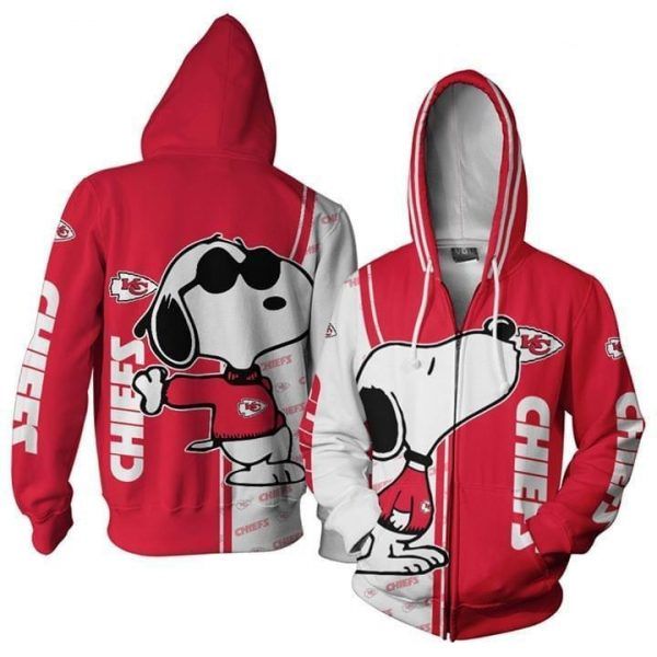 Kansas City Chiefs Snoopy Lover 3D t shirt hoodie full print hoodie 3D ...
