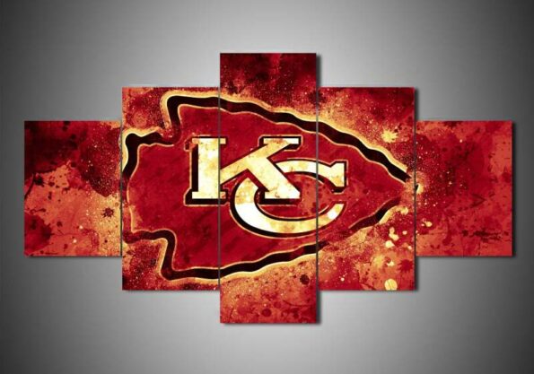 Kansas City Chiefs – Sport 5 Panel Canvas Art Wall Decor