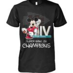 Kansas City Chiefs Super Bowl 54 Champions Disney Mickey Men And Women Pullover Hoodie T-shirt TH1272