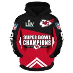 Kansas City Chiefs Super Bowl Champions 54 LIV Men’s and Women’s 3D Full Printing Hoodie T-shirts Full Sizes TH1281