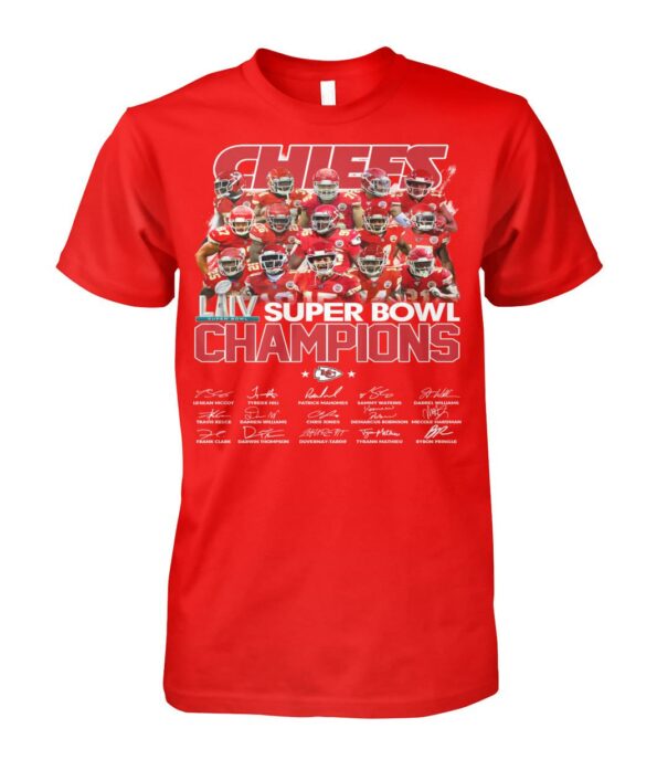Kansas City Chiefs Super Bowl Champions 54 Men’s and Women’s Hoodie T-shirts Full Sizes TH1361