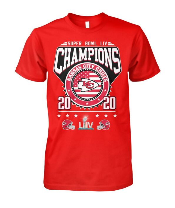 Kansas City Chiefs Super Bowl Champions 54 Men’s and Women’s Hoodie T-shirts Full Sizes TH1300