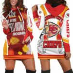 Kansas City Chiefs We Are Super Bowl Bound 2021 West Division Champions Hoodie Dress Model a21513