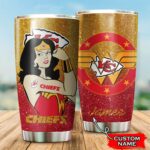 Kansas City Chiefs Wonder Woman Custom Name Tumbler TU007CTNFL M6BTH02