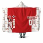 Nfl 2020 Kansas City Chiefs Tyrann Mathieu 32 Signature 3D Personalized Hooded Blanket Model a11982