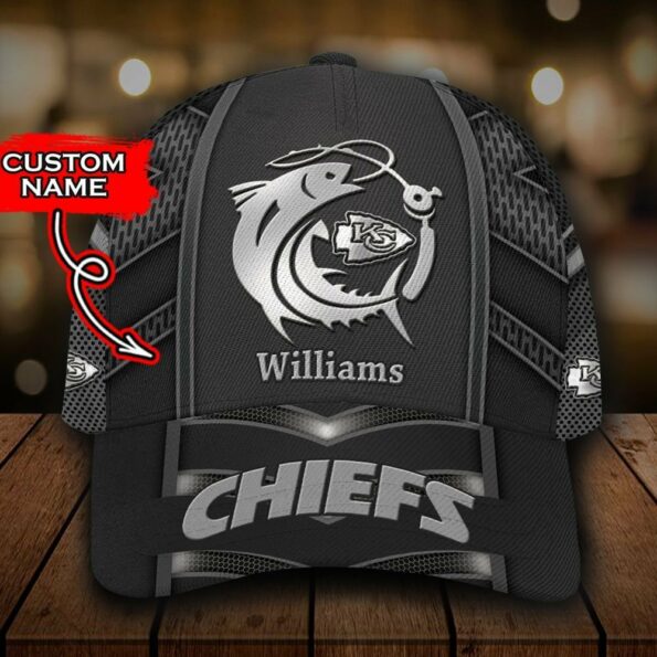NFL Kansas City Chiefs Fishing Custom Name Cap C029 M6TTT1541