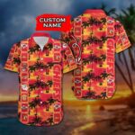 NFL Kansas City Chiefs Hawaiian Shirt & Short Custom Name 03 M5TTT0605