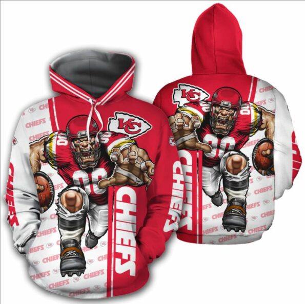 NFL Kansas City Chiefs Limited Edition All Over Print Hoodie Size S-5XL