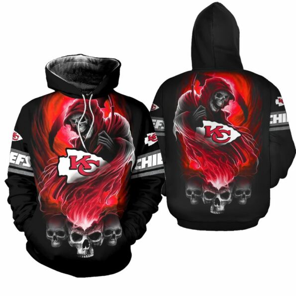 NFL Kansas City Chiefs Limited Edition All Over Print Sweatshirt Zip Hoodie T shirt Bomber Jacket Fleece Hoodie Size S-5XL
