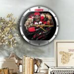 NFL Kansas City Chiefs Mascot Clock 01 M5BTH0177