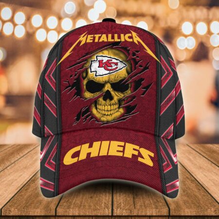 Kansas City Chiefs 3d Cap Skull Nfl Custom Name in 2023