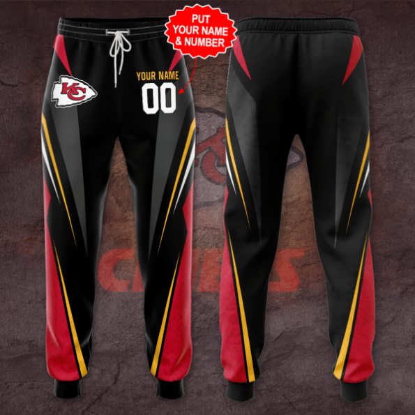 Personalized Kansas City Chiefs 3D Unisex Fleece Sweatpants DTTSP26020