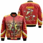 Snoopy Kansas City Chiefs Afc West Division Champions Division Super Bowl 2021 Bomber Jacket Model 5408