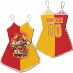 Snoopy Kansas City Chiefs Helmet Afc West Division Champions Super Bowl 2021 Personalized Romper Model a21937