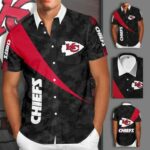 Sports American Football Nfl Kansas City Chiefs Short Sleeve Dress Shirt Shirt2708