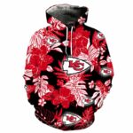 Stocktee Kansas City Chiefs Hawaiian Tropical Flower Limited Edition Women’s All Over Print Leggings and Hoodie US Size GTS002927
