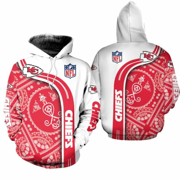 Stocktee Kansas City Chiefs Limited Edition Bandana Skull Sweatshirt Zip Hoodie T shirt Bomber Jacket Sizes S-5XL