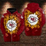 Stocktee Kansas City Chiefs Logo Under The Wall Limited Edition Men’s And Women’s All Over Print Full 3D Hoodie Adult Sizes S-5XL