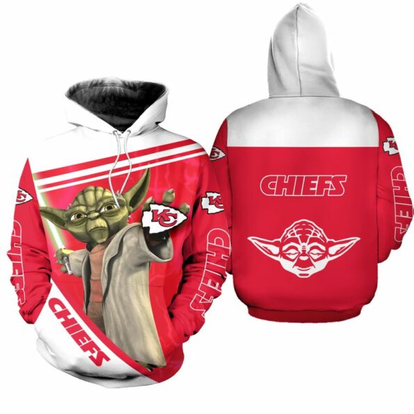 Stocktee Kansas City Chiefs Yoda Limited Edition All Over Print Zip Hoodie T-shirt Hoodie Bomber Jacket S-5XL