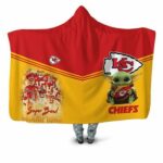 Yoda Kansas City Chiefs Afc West Division Champions Super Bowl 2021 Hooded Blanket Model a12655