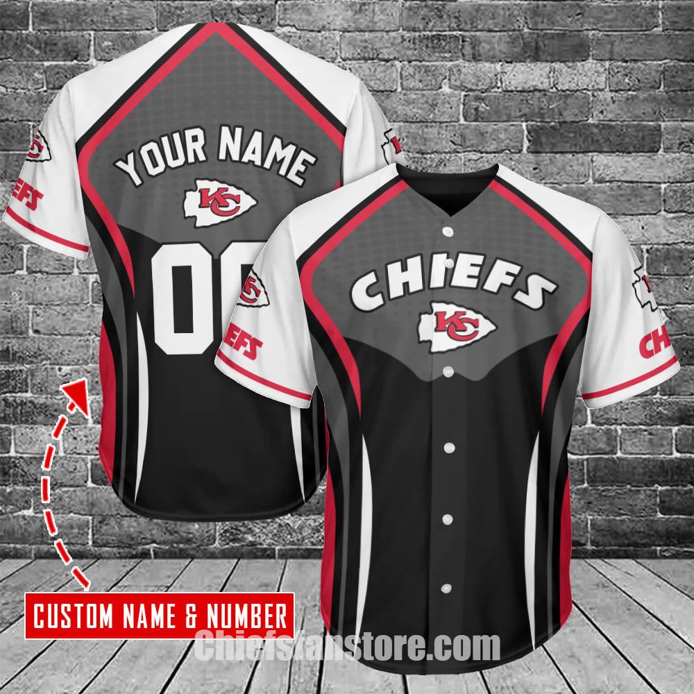 Kansas City Chiefs NFL Baseball Jersey Shirt –