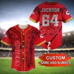 Kansas City Chiefs Personalized Baseball Jersey BG92