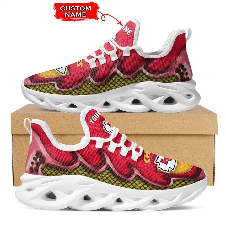 Kansas City Chiefs Max Soul Clunky Sneakers Shoes V55 - Tana Elegant