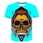 Skull Punk Colored T-Shirt