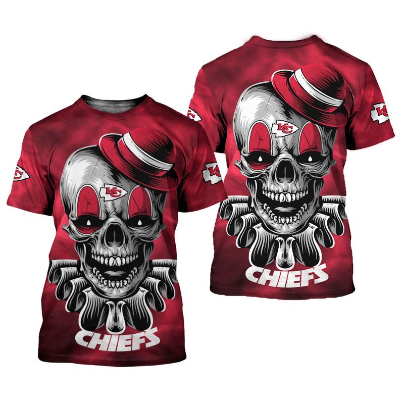 Kansas City Chiefs Halloween Skull Clown Limited Edition T-Shirts Nla029210 – ChiefsFam