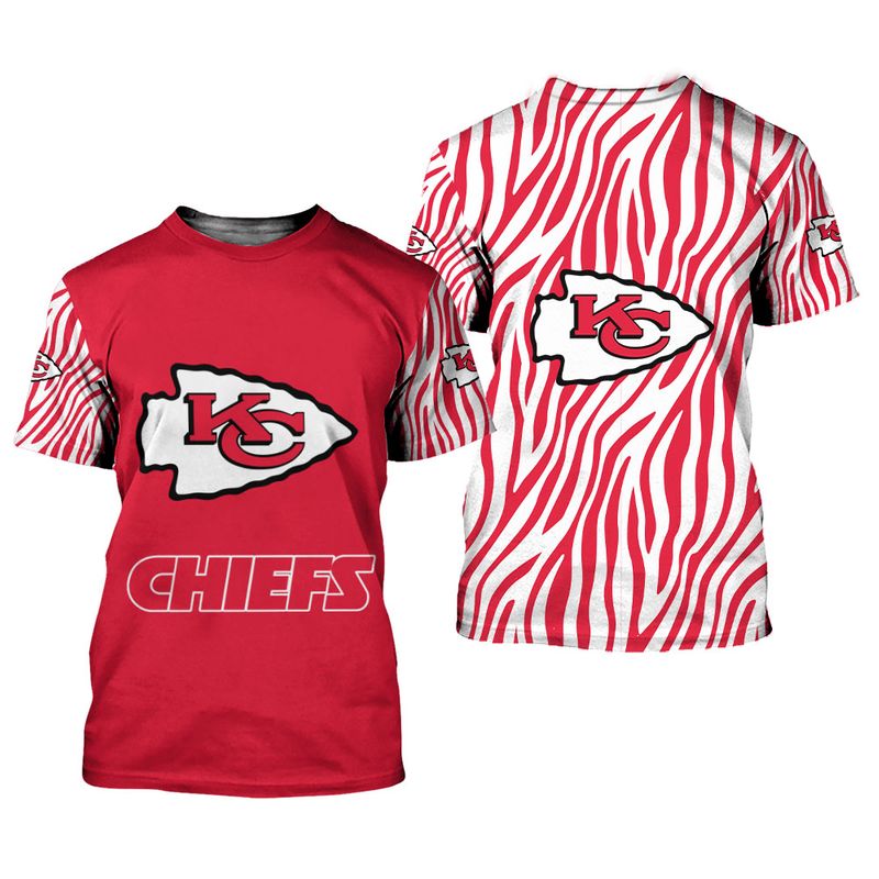 Kansas City Chiefs Stripe Pattern Limited Edition All Over Print T Shirt Unisex Size Nla000910 – ChiefsFam